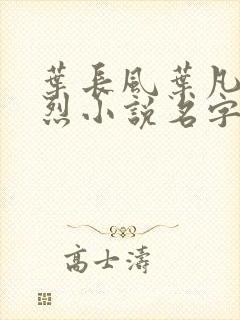 叶长风叶凡十忠烈小说名字