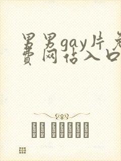 男男gay片免费网站入口