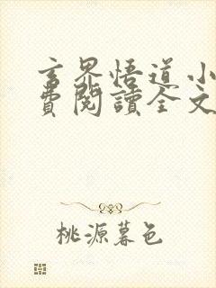 玄界悟道小说免费阅读全文最新章节封面