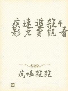 疾速追杀4 电影免费观看