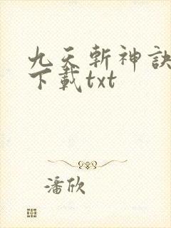 九天斩神诀小说下载txt封面