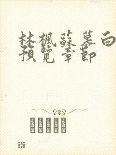 林枫苏慕白超前预览章节