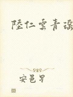 陆仁云青瑶更新封面