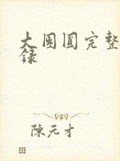 大团圆完整版目录