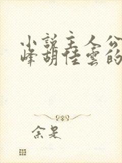 小说主人公叫秦峰胡佳云的小说封面