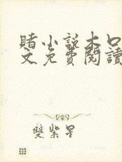 赌小说木口银全文免费阅读笔趣阁