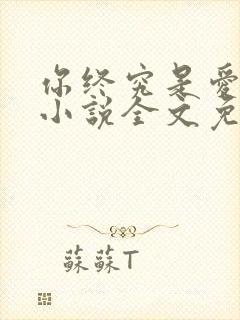 你终究是爱我的小说全文免费阅读