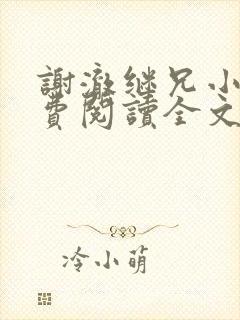 谢澈继兄小说免费阅读全文无弹窗