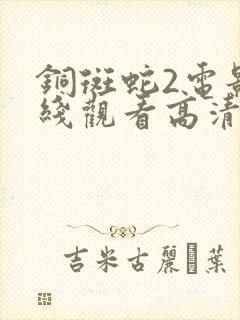 铜斑蛇2电影在线观看高清免费