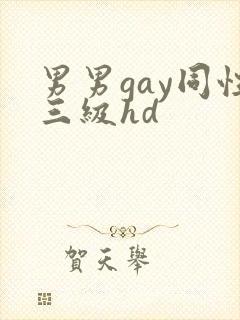 男男gay同性三级hd