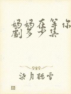 妈妈在等你电视剧多少集封面