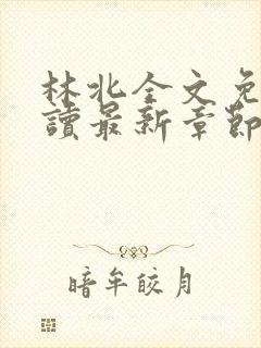 林北全文免费阅读最新章节封面