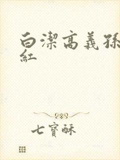 白洁高义孙倩美红
