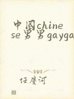 中国chinese男男gaygayvideo