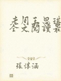 老周王思琪小说全文阅读最新章节更