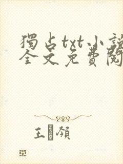 独占txt小说全文免费阅读