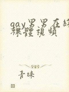 gay男男在线裸体视频