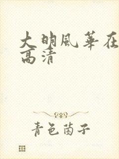 大明风华在线看高清