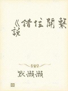 《错位关系》小说