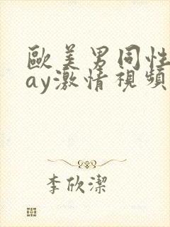 欧美男同性恋gay激情视频