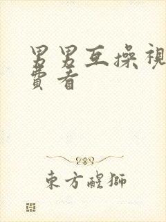 男男互操视频免费看