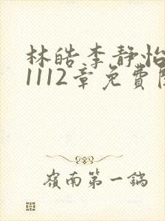 林皓李静怡小说1112章免费阅读