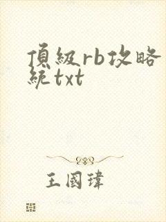顶级rb攻略系统txt