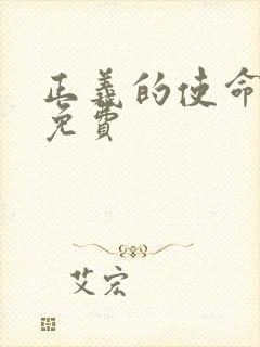 正义的使命全文免费封面