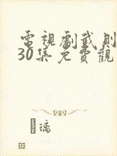 电视剧武则天第30集免费观看