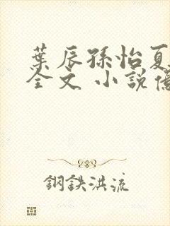 叶辰孙怡夏若雪全文 小说亿软