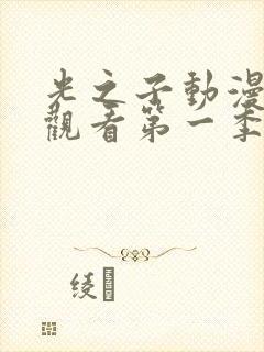 光之子动漫在线观看第一季