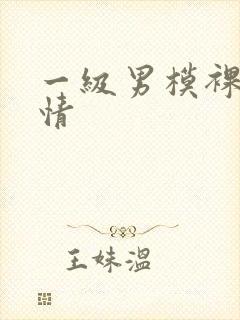 一级男模裸体激情封面