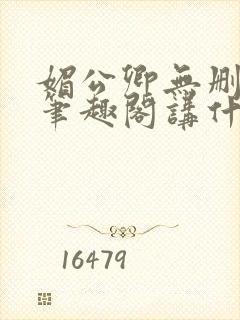 媚公卿无删减版笔趣阁讲什么