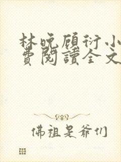 林晚顾衍小说免费阅读全文最新章节封面