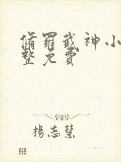 修罗武神小说完整免费