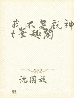 我不是戏神txt笔趣阁