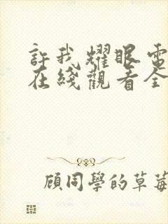 许我耀眼电视剧在线观看全集免费播放