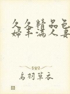 久久精品色妇熟妇丰满人妻