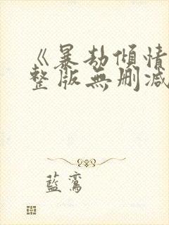 《暴劫倾情》完整版无删减