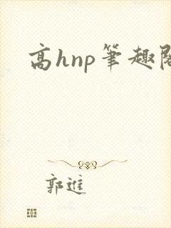 高hnp笔趣阁封面