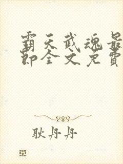 霸天武魂最新章节全文免费阅读无弹窗