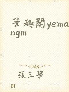 笔趣阁yemangm