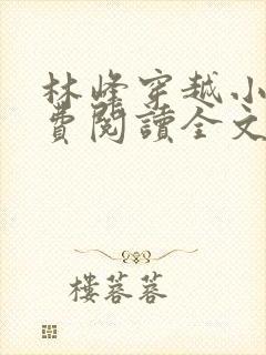 林峰穿越小说免费阅读全文最新章节