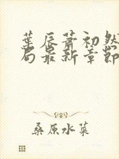 叶辰萧初然大结局最新章节封面