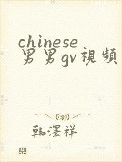 chinese男男gv视频网站