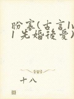 盼寡(古言1v1 先婚后爱)