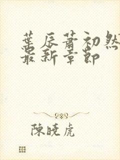 叶辰萧初然更新最新章节