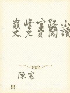 巅峰官路小说全文免费阅读无弹窗封面