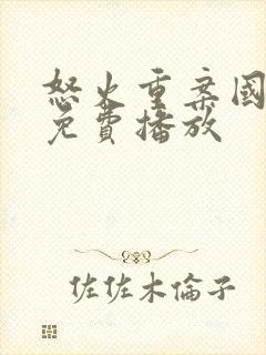 怒火重案国语版免费播放封面