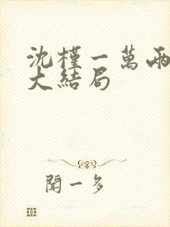 沈槿一万两番外大结局